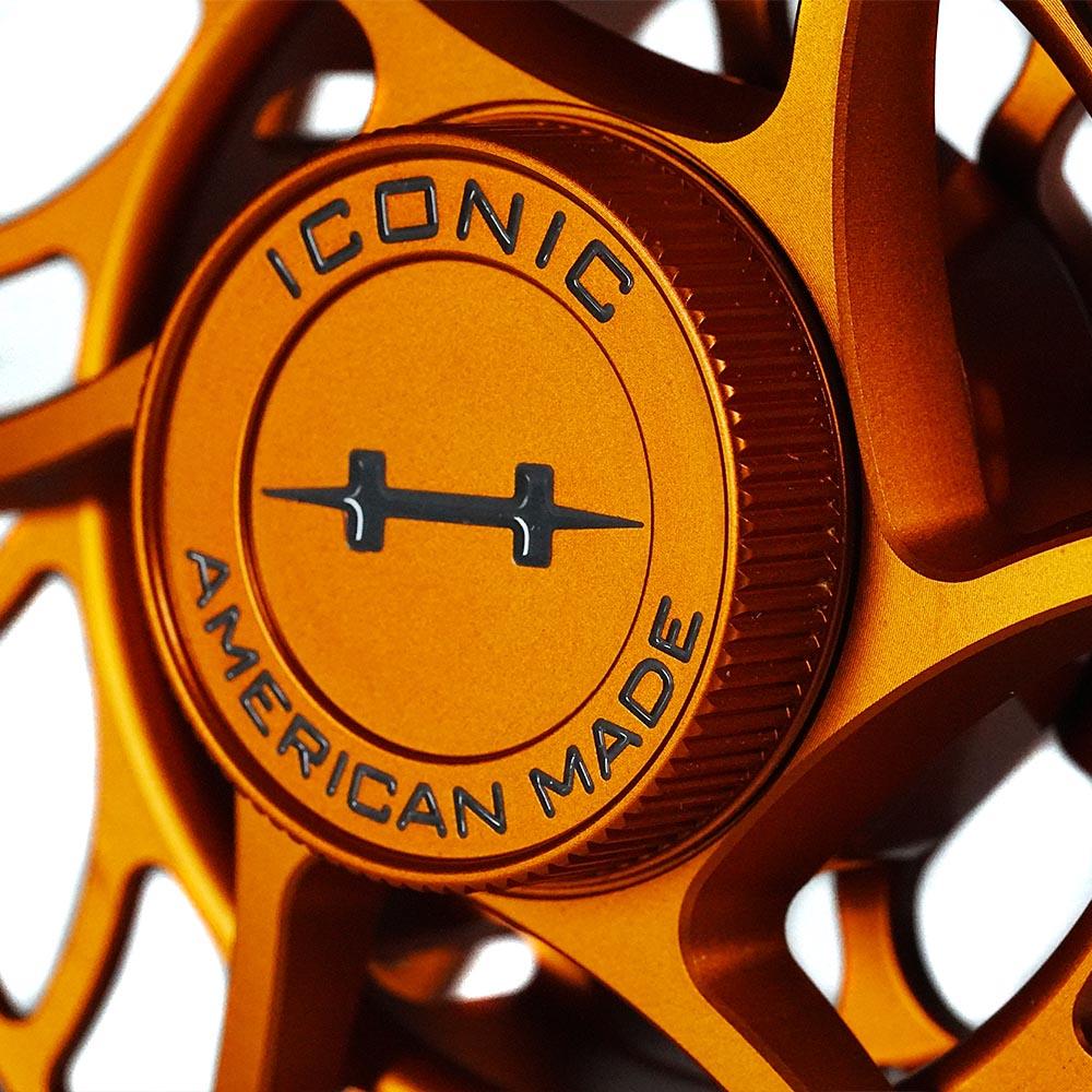 Hatch Outdoors Limited Edition Iconic Fly Reel Campfire Orange 7 Plus in Campfire Orange